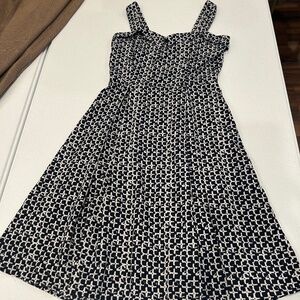 Navy blue and white dress by Yellow Star